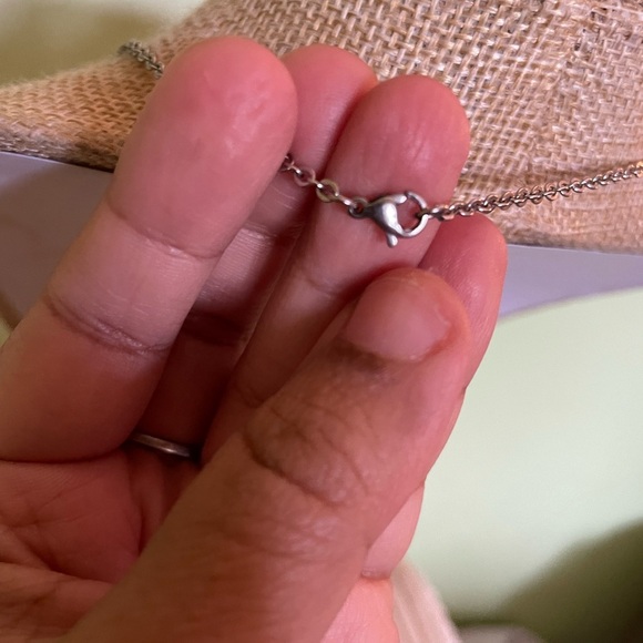 *Host Pick*Elegant Amor Fati Silver Necklace and Roses Earring Set - Picture 9 of 10